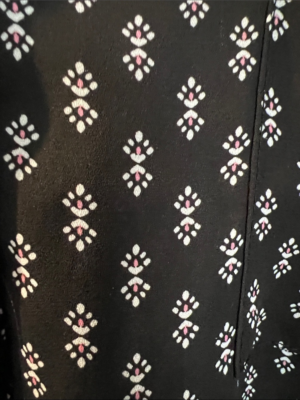 torrid Black Geometric Print Peasant Blouse - Picture 5 of 5